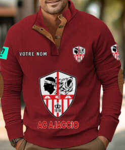 Sweat-shirt pour homme sans capuche AC Ajaccio