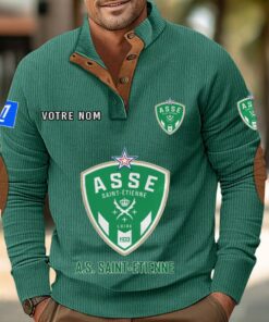 Sweat-shirt pour homme sans capuche AS Saint-Etienne