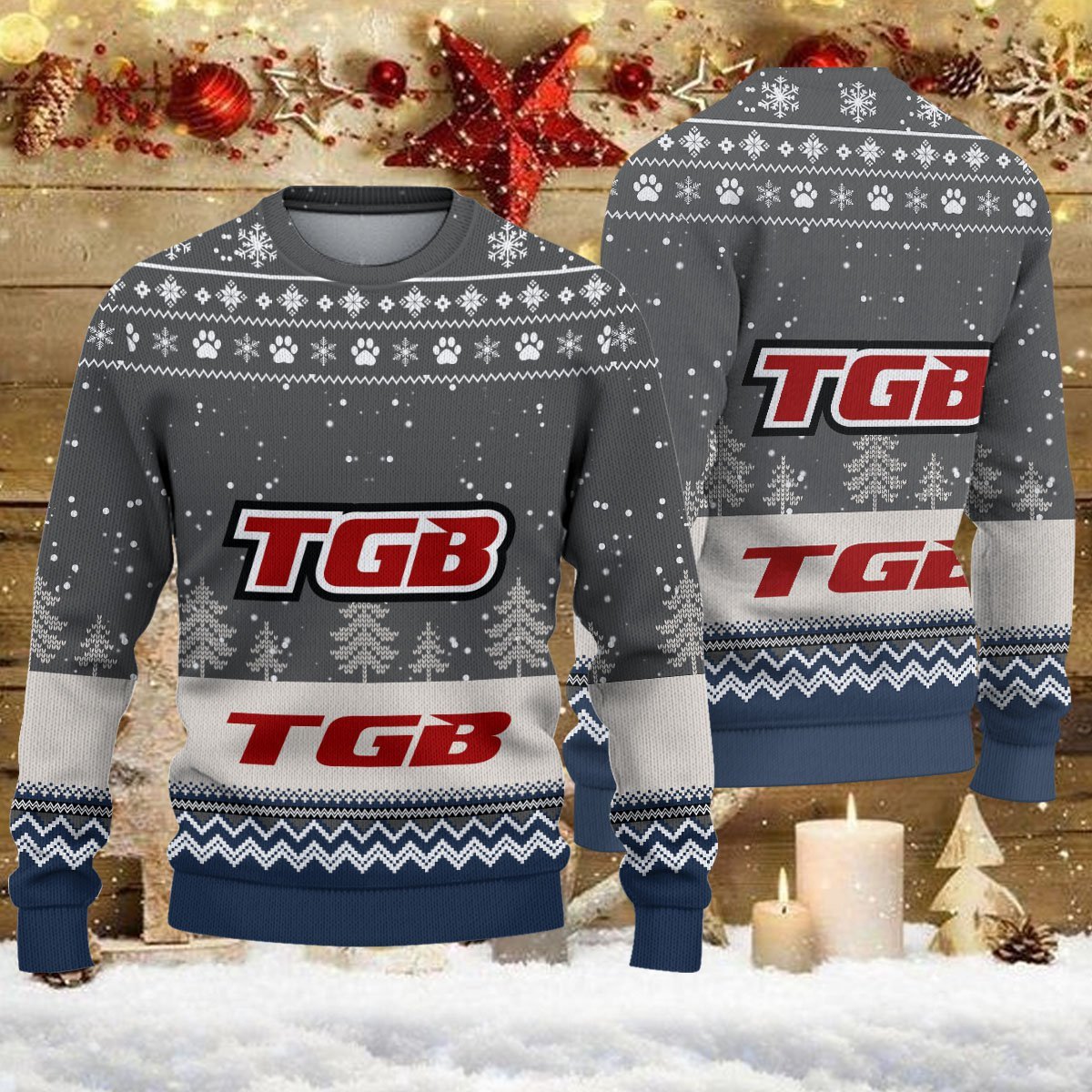 Pull de Noël moche TGB Motorcyles - Ugly Christmas Sweater