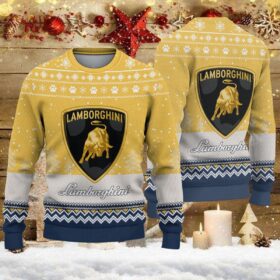 Pull de Noël moche Lamborghini – Ugly Christmas Sweater