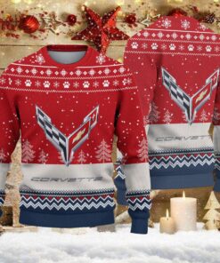 Pull de Noël moche Corvette C8 – Ugly Christmas Sweater