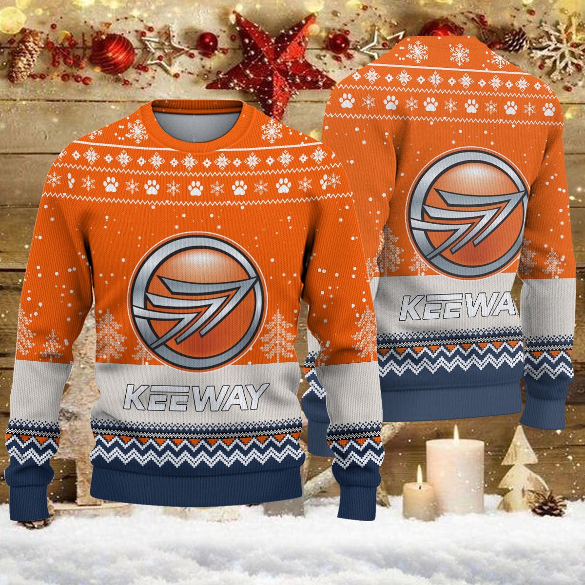 Pull de Noël moche Keeway Motorcycles - Ugly Christmas Sweater