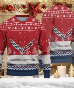 Pull de Noël moche Corvette C7 – Ugly Christmas Sweater