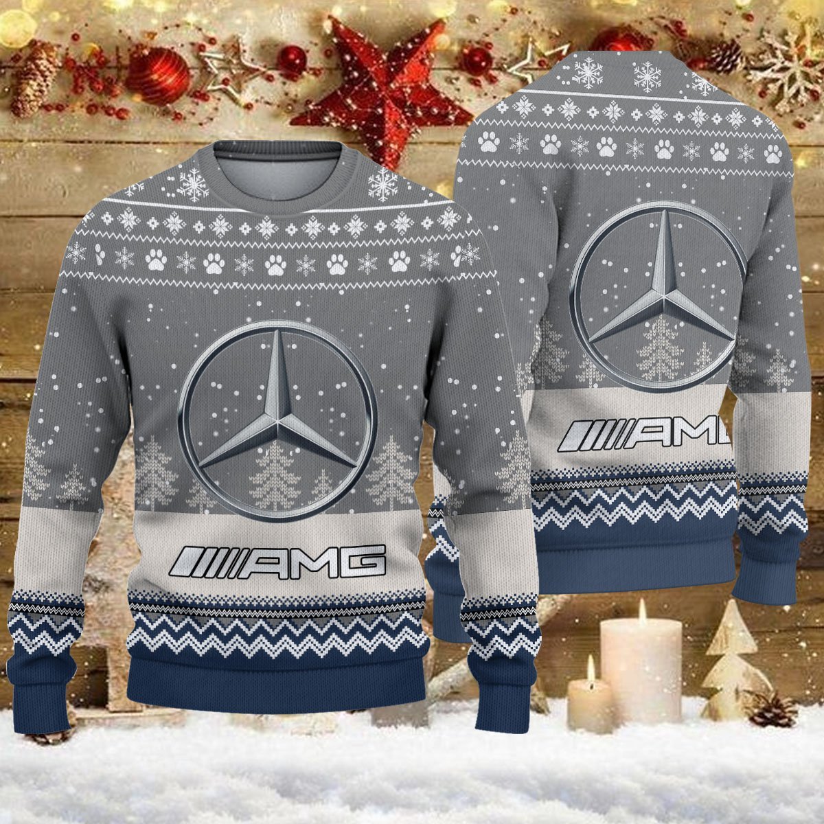 Pull de Noël moche Mercedes-AMG – Ugly Christmas Sweater