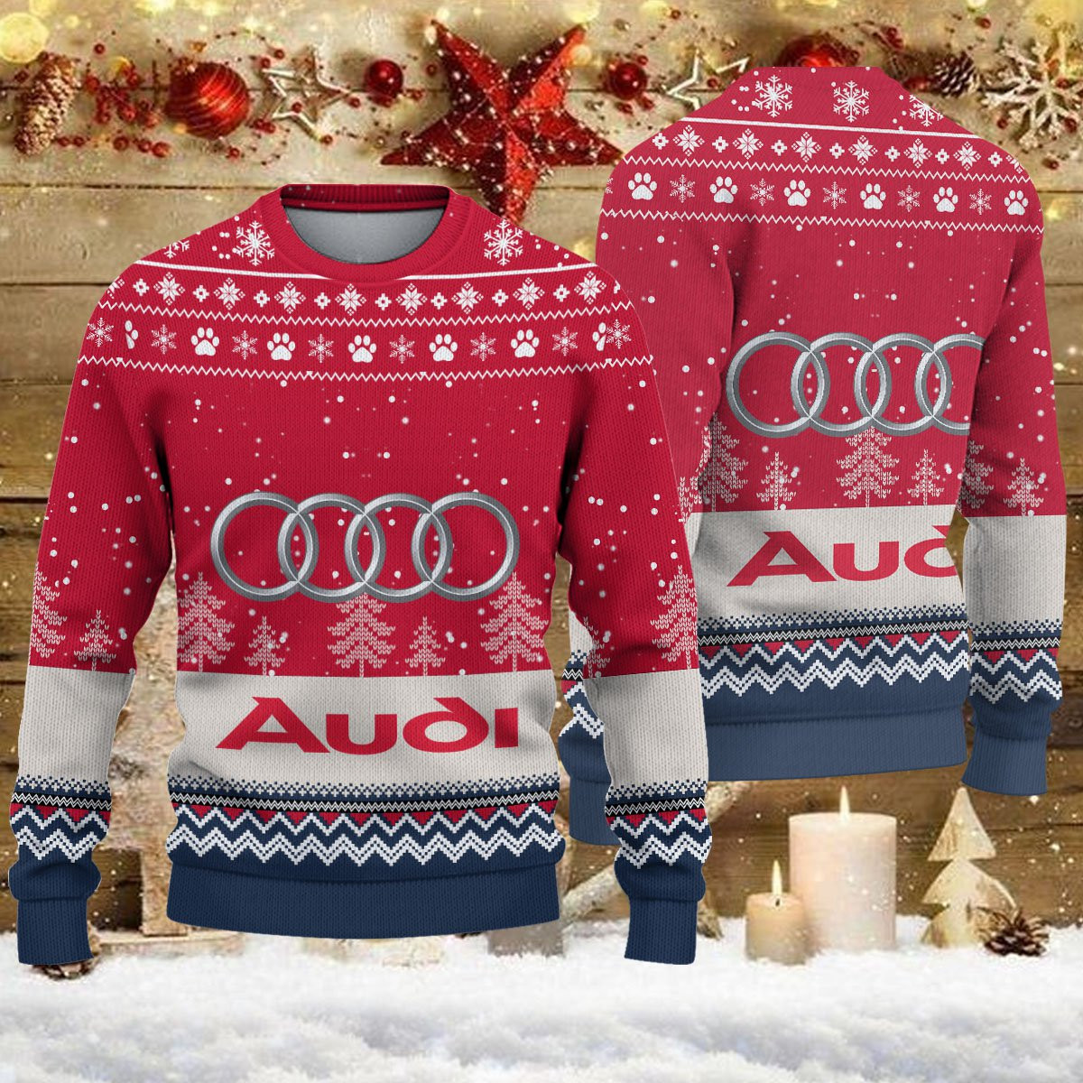 Pull de Noël moche Audi – Ugly Christmas Sweater