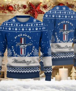 Pull de Noël moche Ford Mustang – Ugly Christmas Sweater