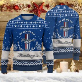 Pull de Noël moche Ford Mustang – Ugly Christmas Sweater