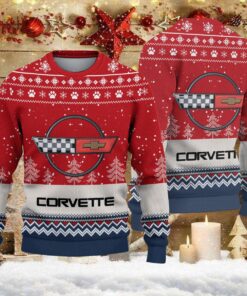 Pull de Noël moche Corvette C4 – Ugly Christmas Sweater