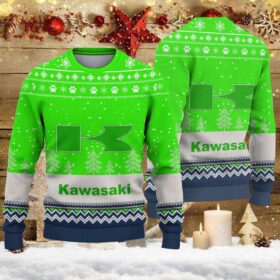 Pull de Noël moche Kawasaki – Ugly Christmas Sweater