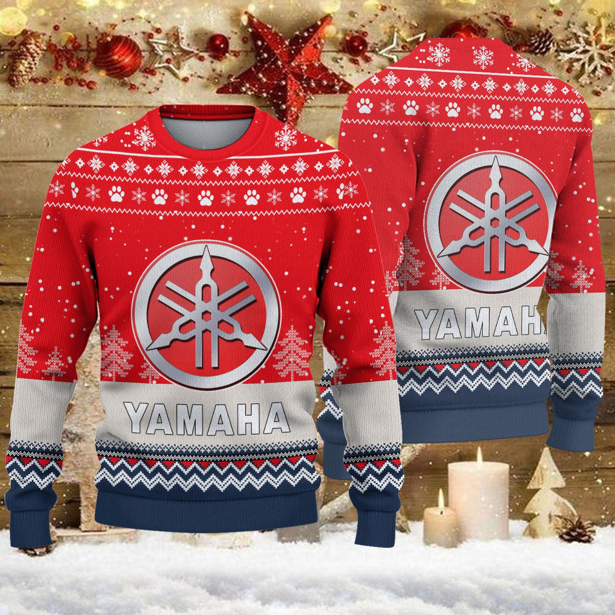 Pull de Noël moche Yamaha - Ugly Christmas Sweater