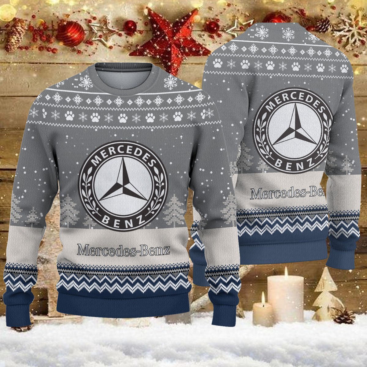 Pull de Noël moche Mercedes-Benz – Ugly Christmas Sweater