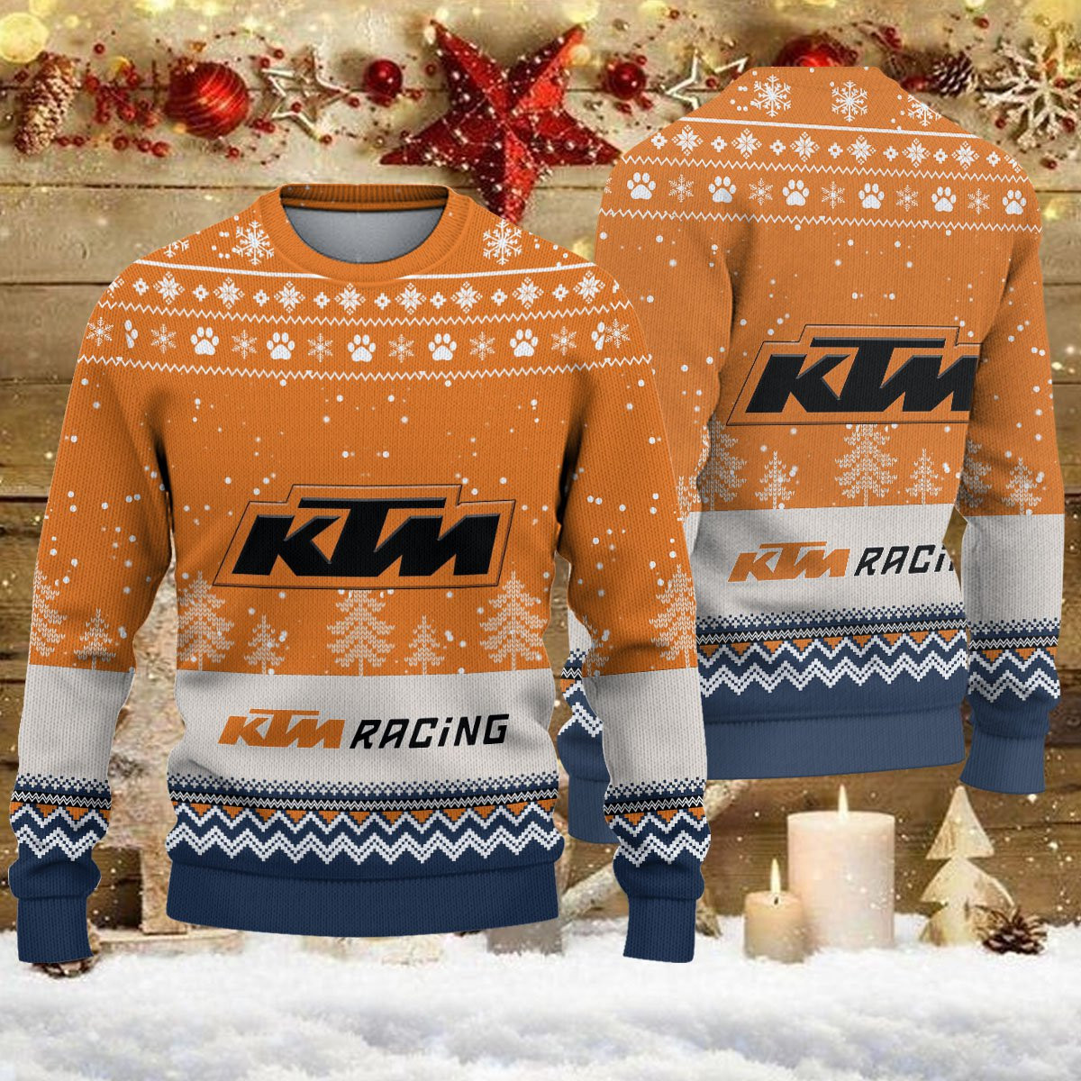Pull de Noël moche KTM Racing - Ugly Christmas Sweater