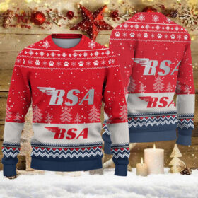 Pull de Noël moche BSA Motorcycles – Ugly Christmas Sweater