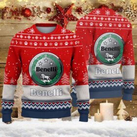 Pull de Noël moche Benelli Motorcycles – Ugly Christmas Sweater