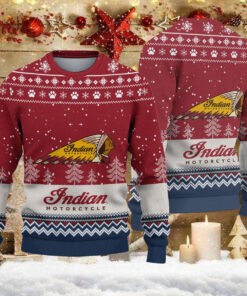 Pull de Noël moche Indian Motorcycle - Ugly Christmas Sweater