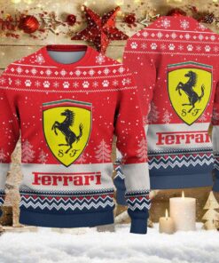 Pull de Noël moche Ferrari – Ugly Christmas Sweater
