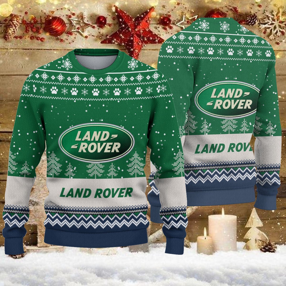 Pull de Noël moche Land Rover – Ugly Christmas Sweater