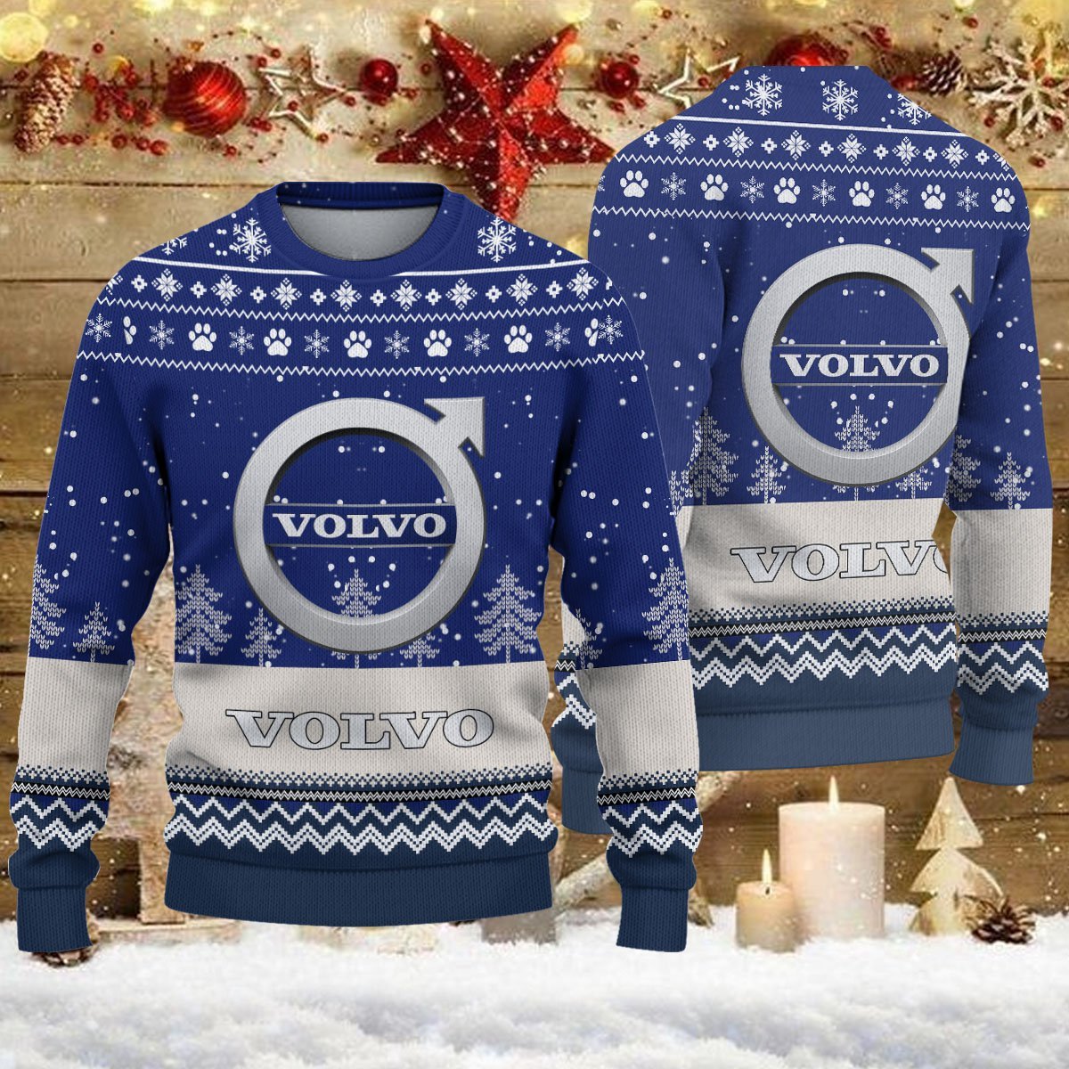 Pull de Noël moche Volvo – Ugly Christmas Sweater