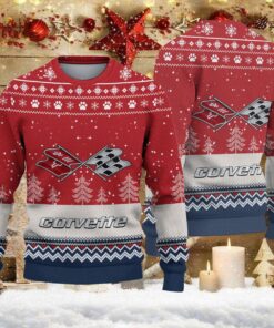 Pull de Noël moche Corvette C3 – Ugly Christmas Sweater