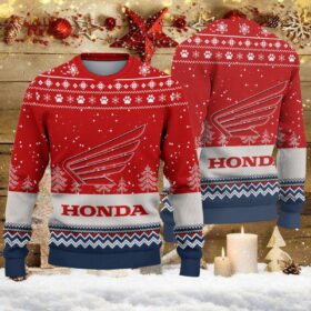 Pull de Noël moche Honda Motorcycle – Ugly Christmas Sweater