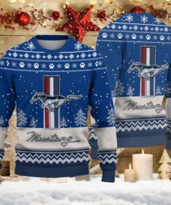 Pull de Noël moche Ford Mustang – Ugly Christmas Sweater
