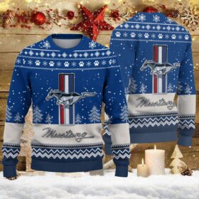 Pull de Noël moche Ford Mustang – Ugly Christmas Sweater