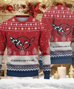 Pull de Noël moche Corvette C5 – Ugly Christmas Sweater