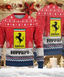 Pull de Noël moche Ferrari – Ugly Christmas Sweater