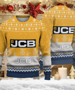 Pull de Noël moche JCB Agricultural Tractors - Ugly Christmas Sweater