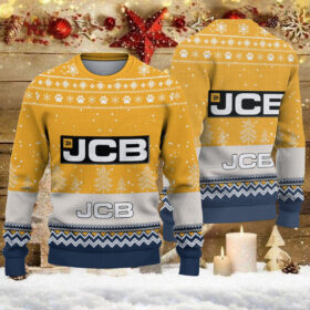 Pull de Noël moche JCB Agricultural Tractors – Ugly Christmas Sweater