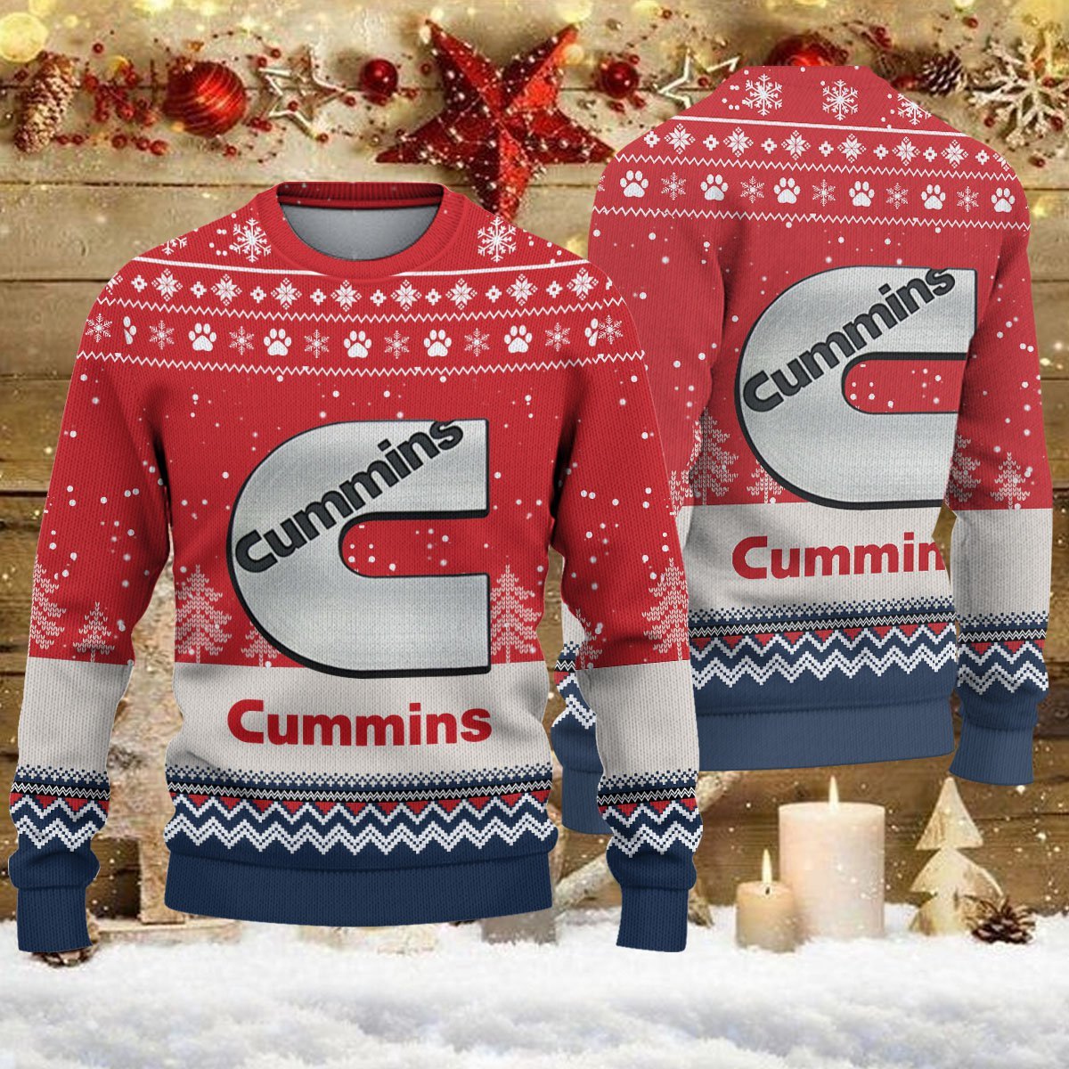 Pull de Noël moche Cummins - Ugly Christmas Sweater