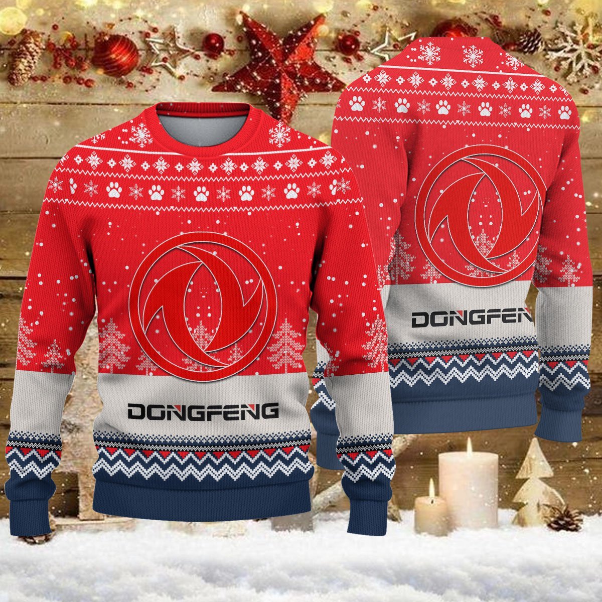 Pull de Noël moche Dongfeng - Ugly Christmas Sweater
