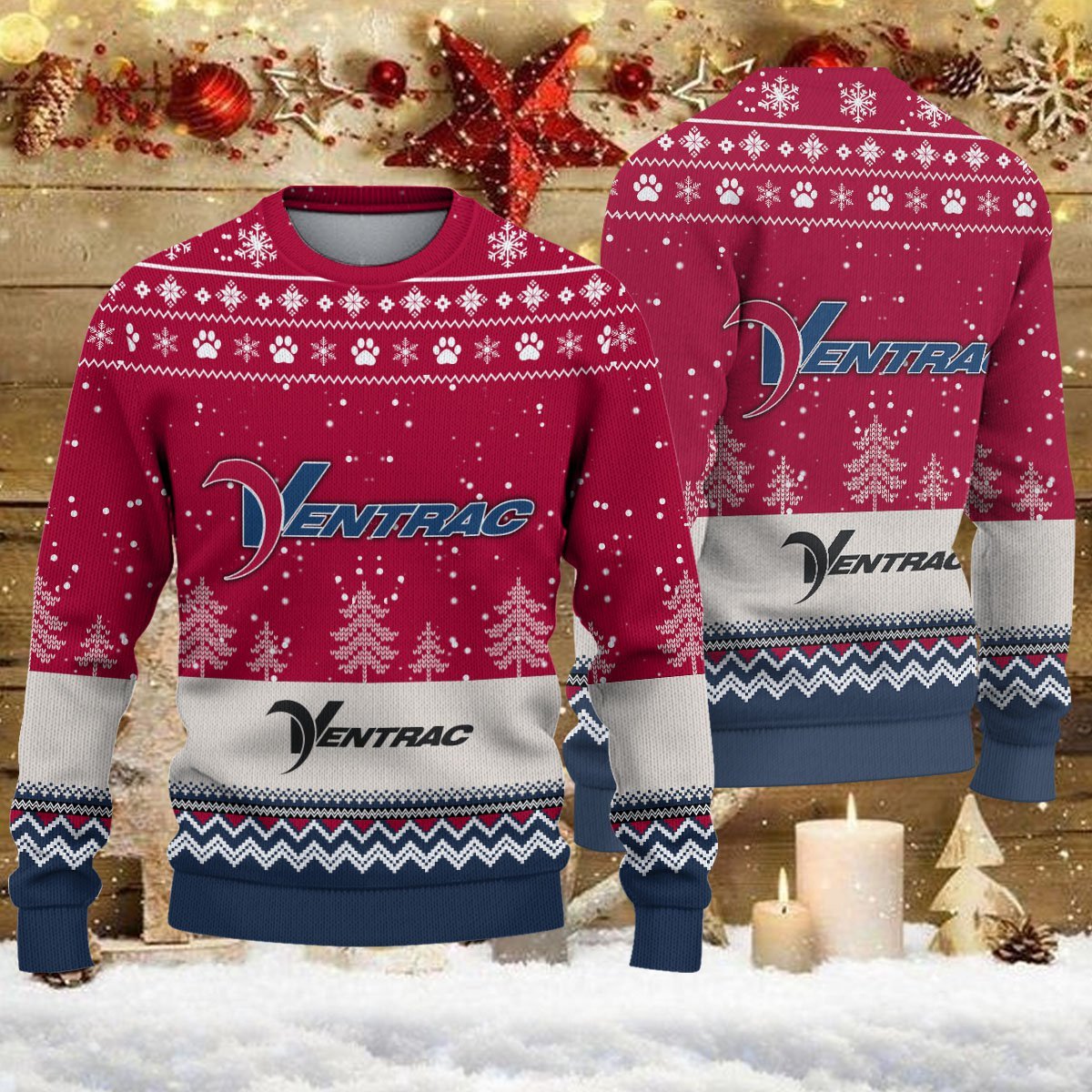 Pull de Noël moche Ventrac - Ugly Christmas Sweater