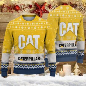Pull de Noël moche Caterpillar Inc – Ugly Christmas Sweater