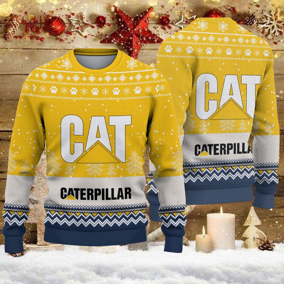Pull de Noël moche Caterpillar Inc - Ugly Christmas Sweater