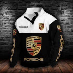 Sweat-shirt à col boutonné Porsche