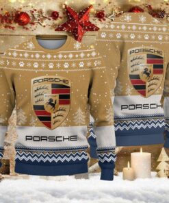 Pull de Noël moche Porsche – Ugly Christmas Sweater