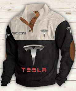 Sweat-shirt pour homme sans capuche Tesla