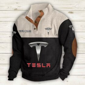 Sweat-shirt pour homme sans capuche Tesla