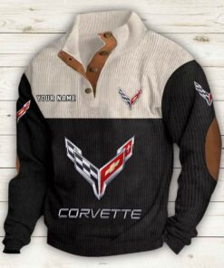 Sweat-shirt pour homme sans capuche Corvette C8
