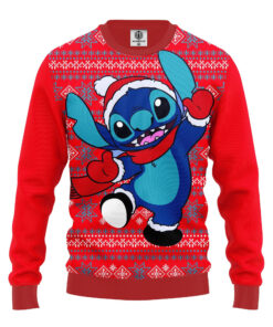 Pull de Noël moche Stitch - Lilo & Stitch Disney Ugly Christmas Sweater 3