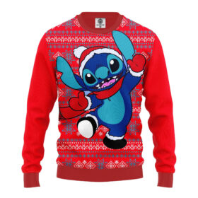 Pull de Noël moche Stitch – Lilo & Stitch Disney Ugly Christmas Sweater 3
