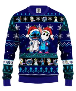 Pull de Noël moche Stitch - Lilo & Stitch Disney Ugly Christmas Sweater 5