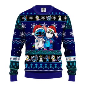 Pull de Noël moche Stitch – Lilo & Stitch Disney Ugly Christmas Sweater 5