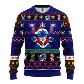 Pull de Noël moche Stitch – Lilo & Stitch Disney Ugly Christmas Sweater 6