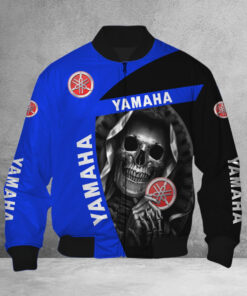 Blouson bomber Yamaha Blue