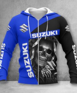 Hoodie zippée Suzuki Blue