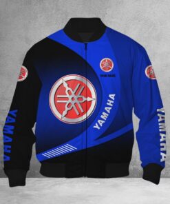 Blouson bomber Yamaha Blue