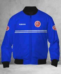 Blouson bomber Yamaha Blue