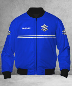 Blouson bomber Suzuki Blue